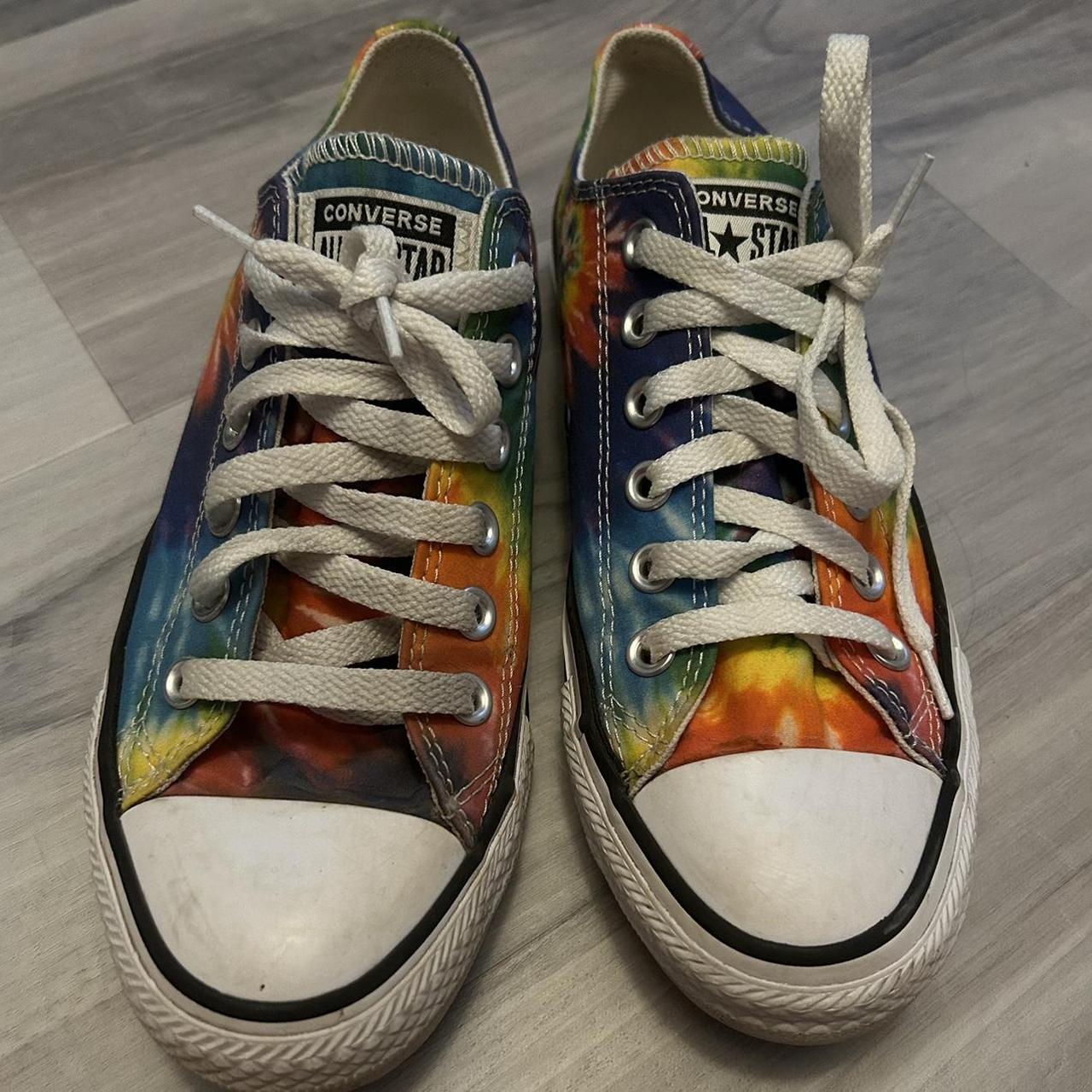 super cute rainbow tie dye converse all star low