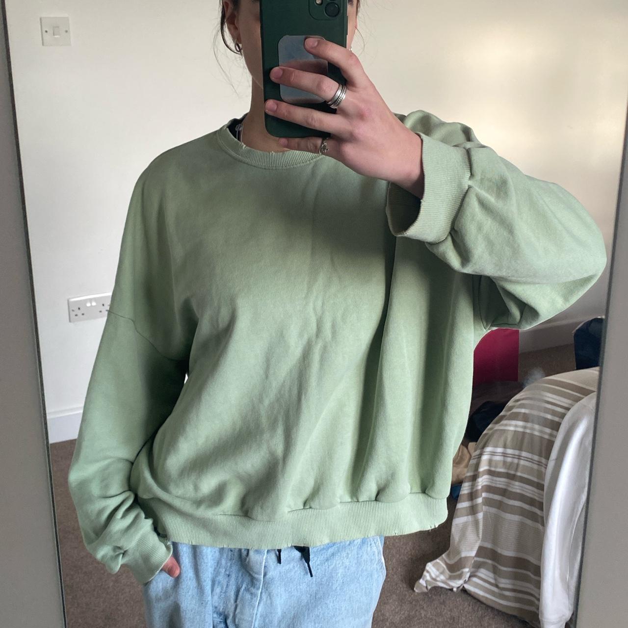 Green jumper from Bershka - Depop