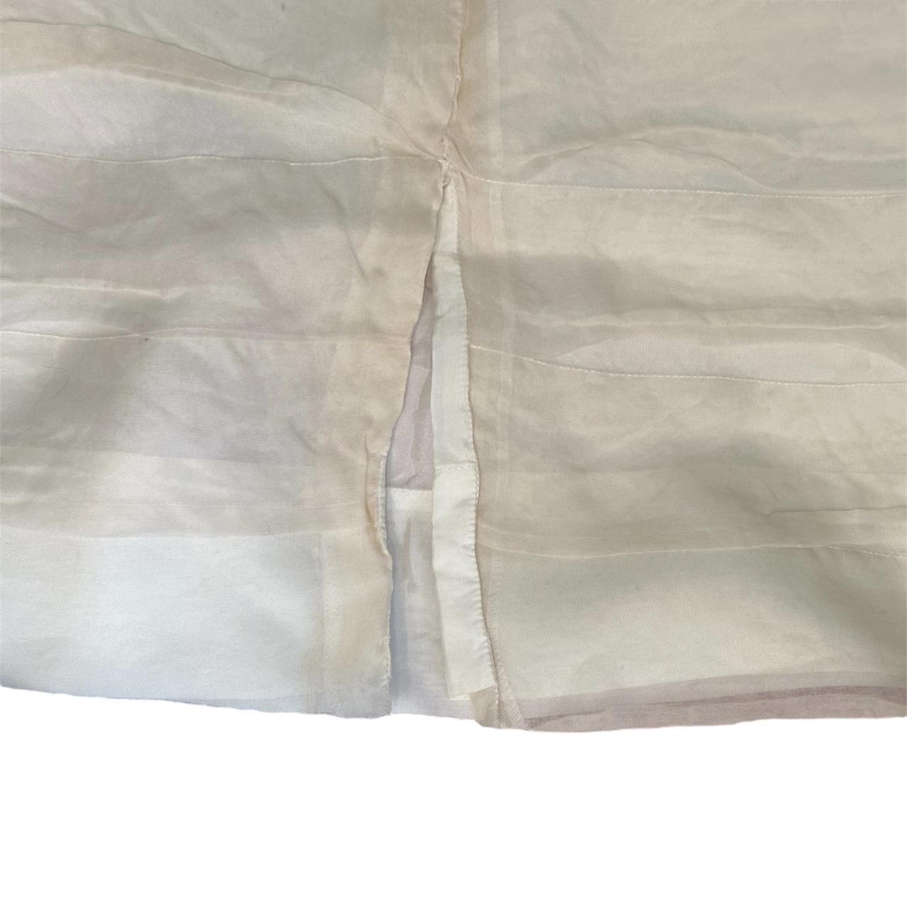 Vintage Women's Skirt - White/Cream - S – Vintage… - image 2