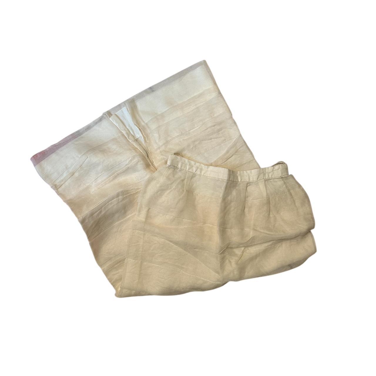 Vintage Women's Skirt - White/Cream - S – Vintage… - image 1