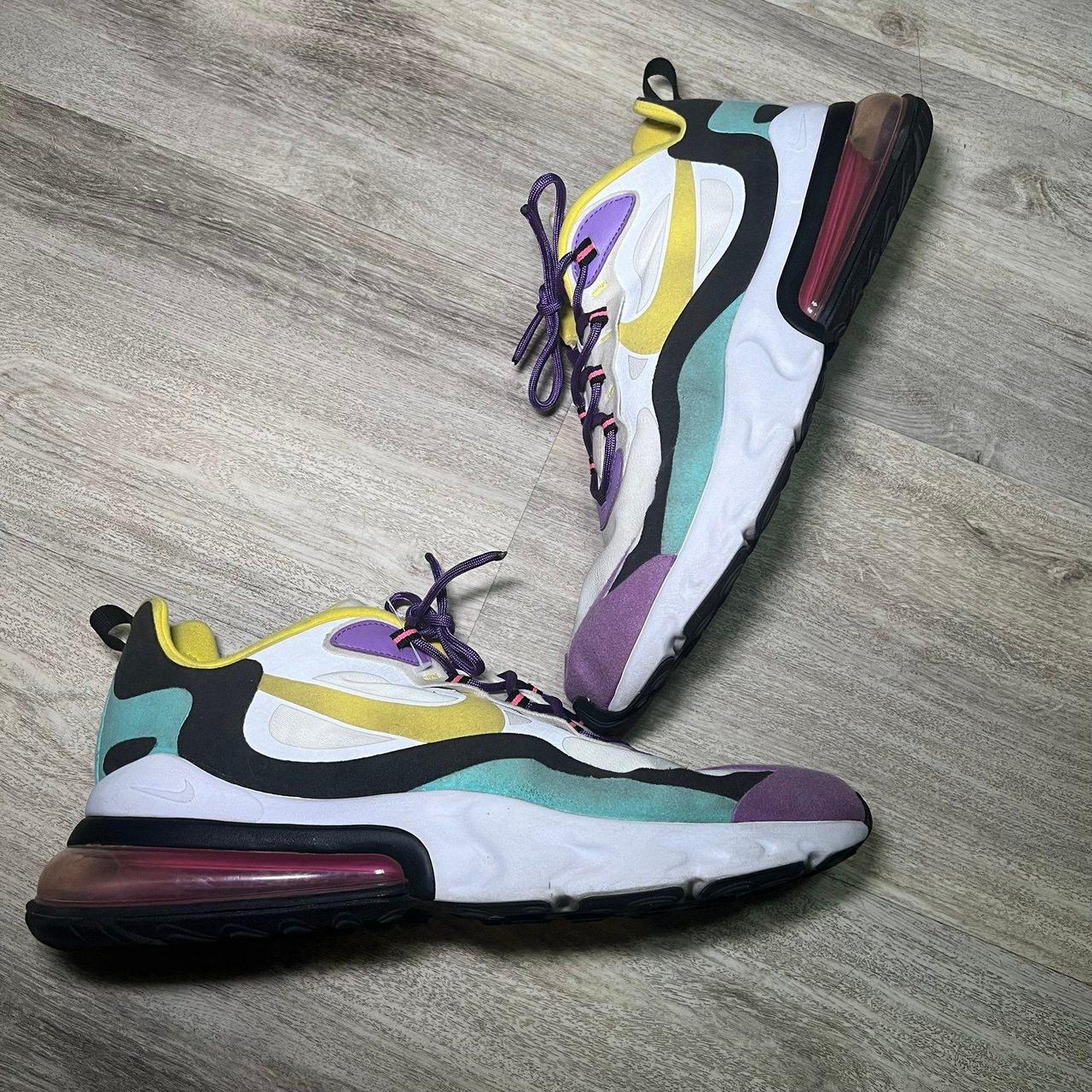 Size 13 Nike Air Max 270 React Bright Violet W Depop