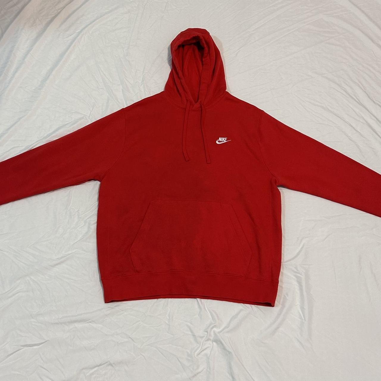 red hoodie men nike