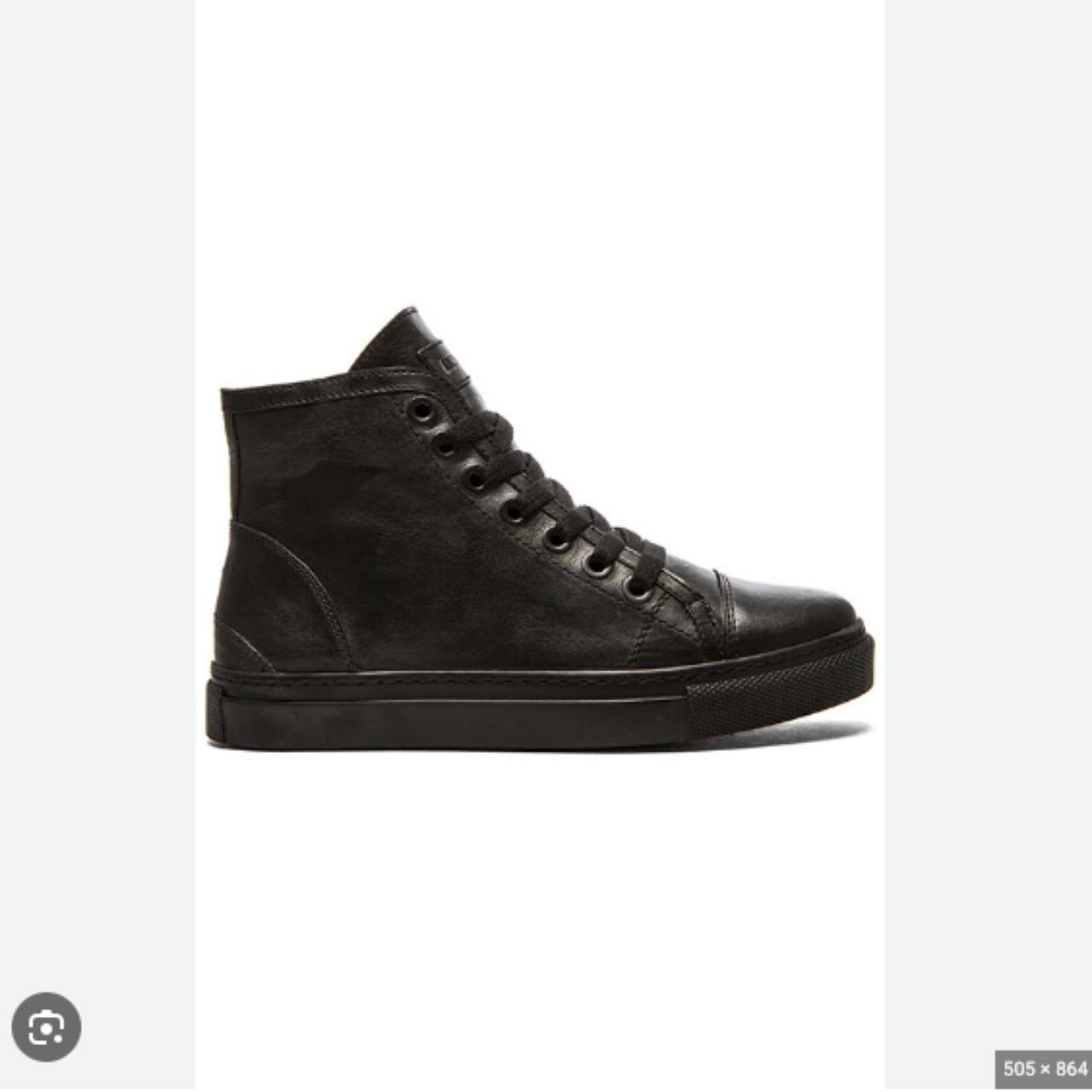 NWOT Anine Bing Nico black leather high top Depop