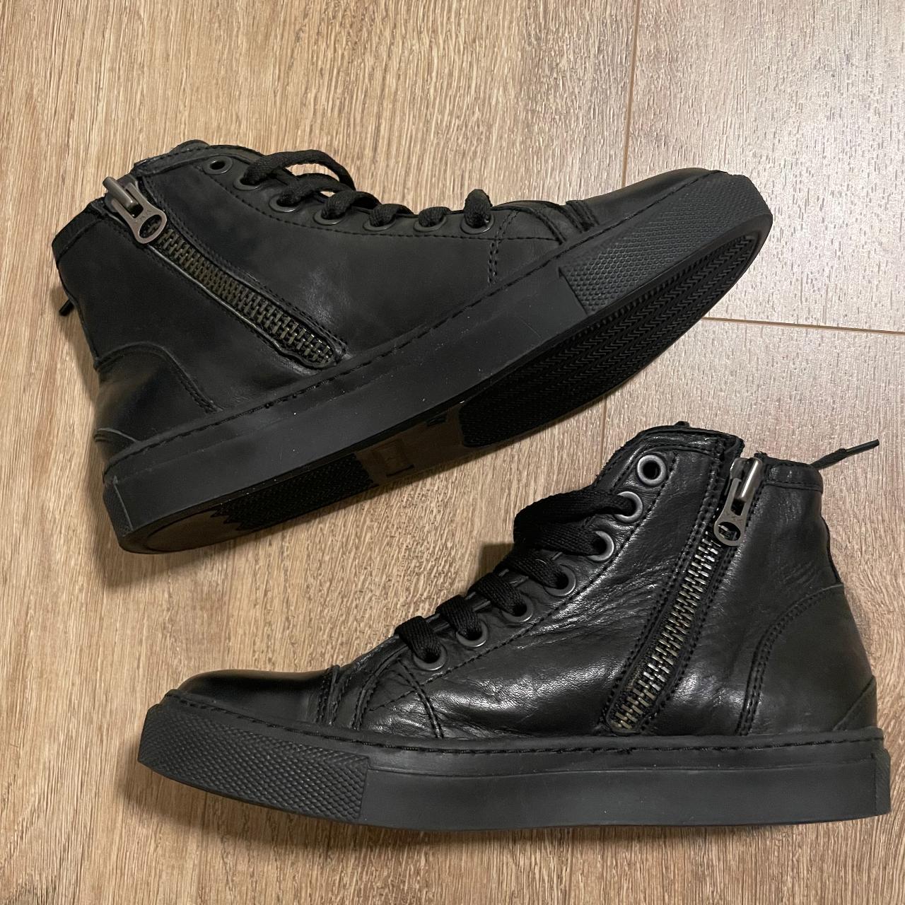 NWOT Anine Bing Nico black leather high top Depop