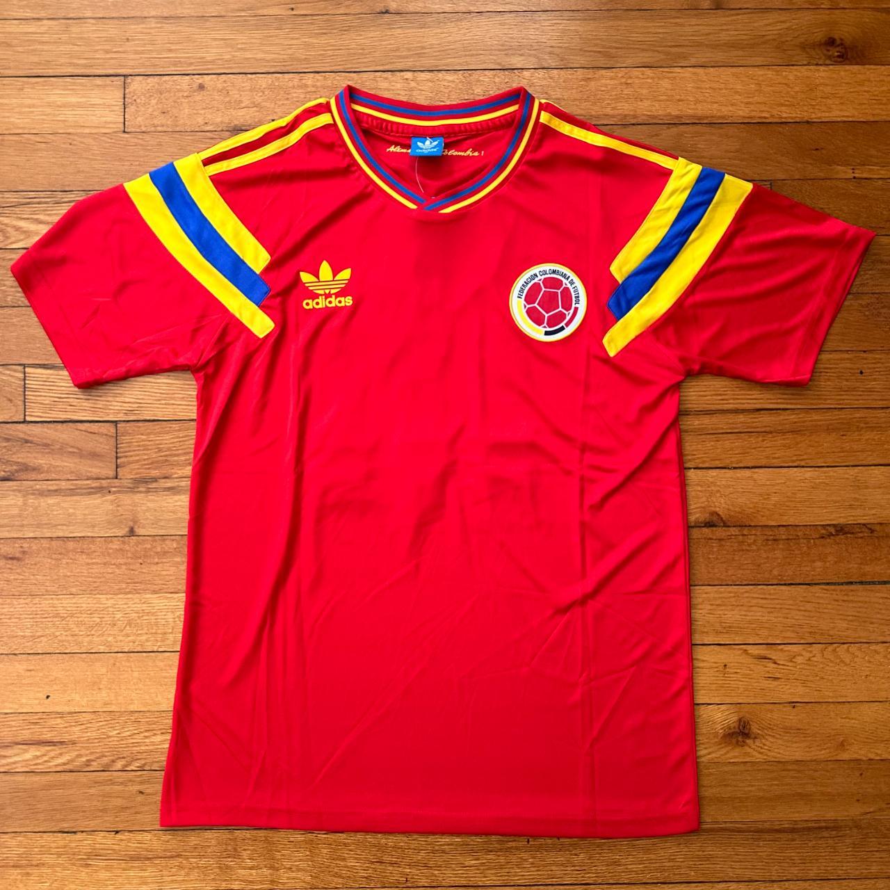 1990 Colombia Home Retro Soccer Jersey Number 10