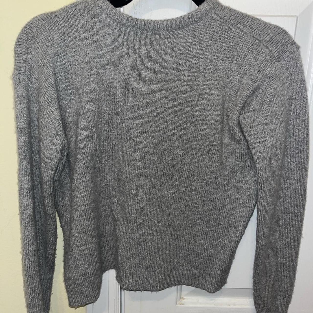 Brandy Melville- Gray Sweater Size small - Depop