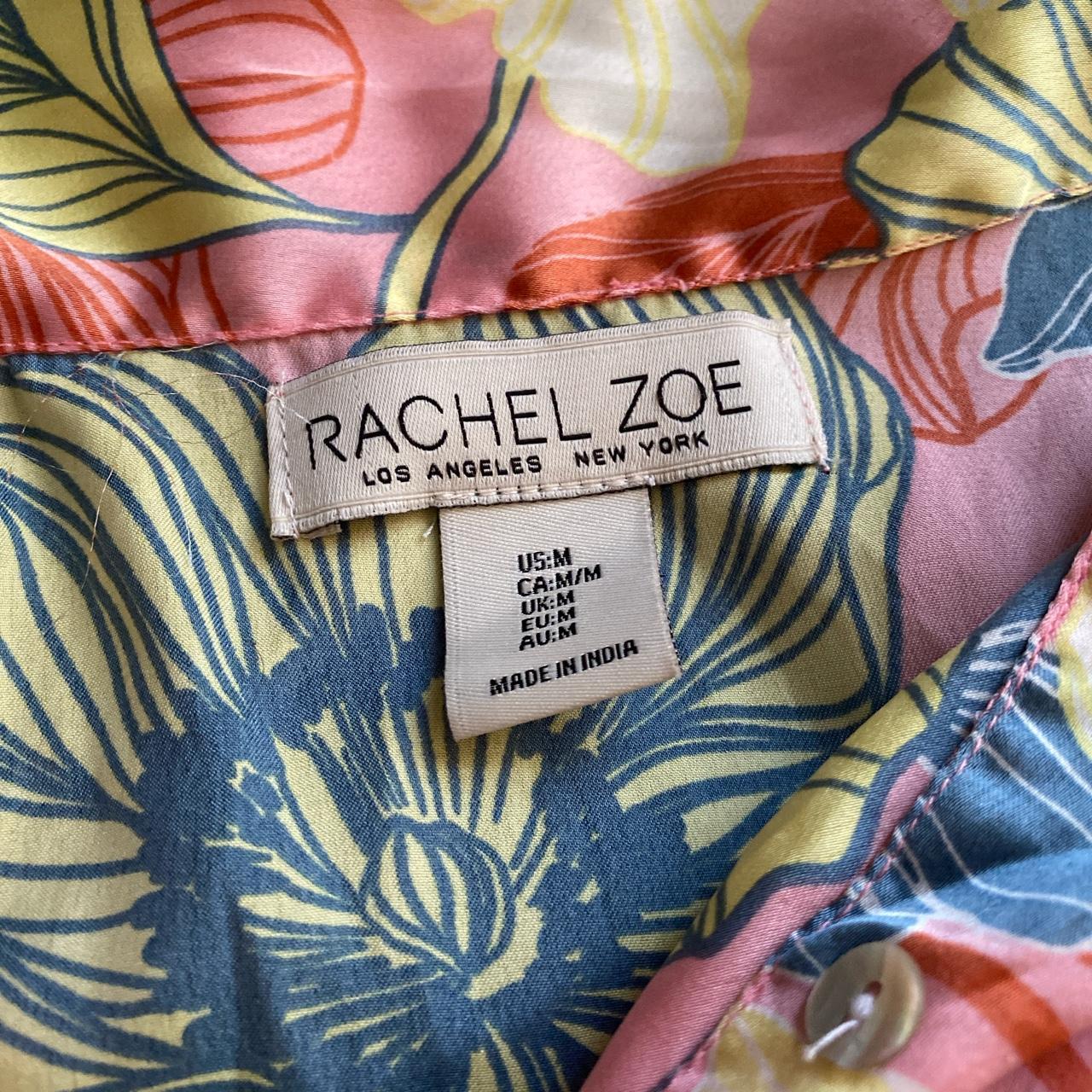 Rachel and Zoe Silk like Button Up Pajama Set... Depop