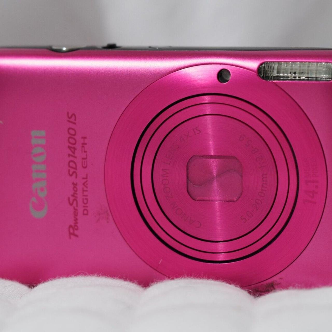 Canon PowerShot SD1400 IS 14.1 MP Camera Pink +... - Depop