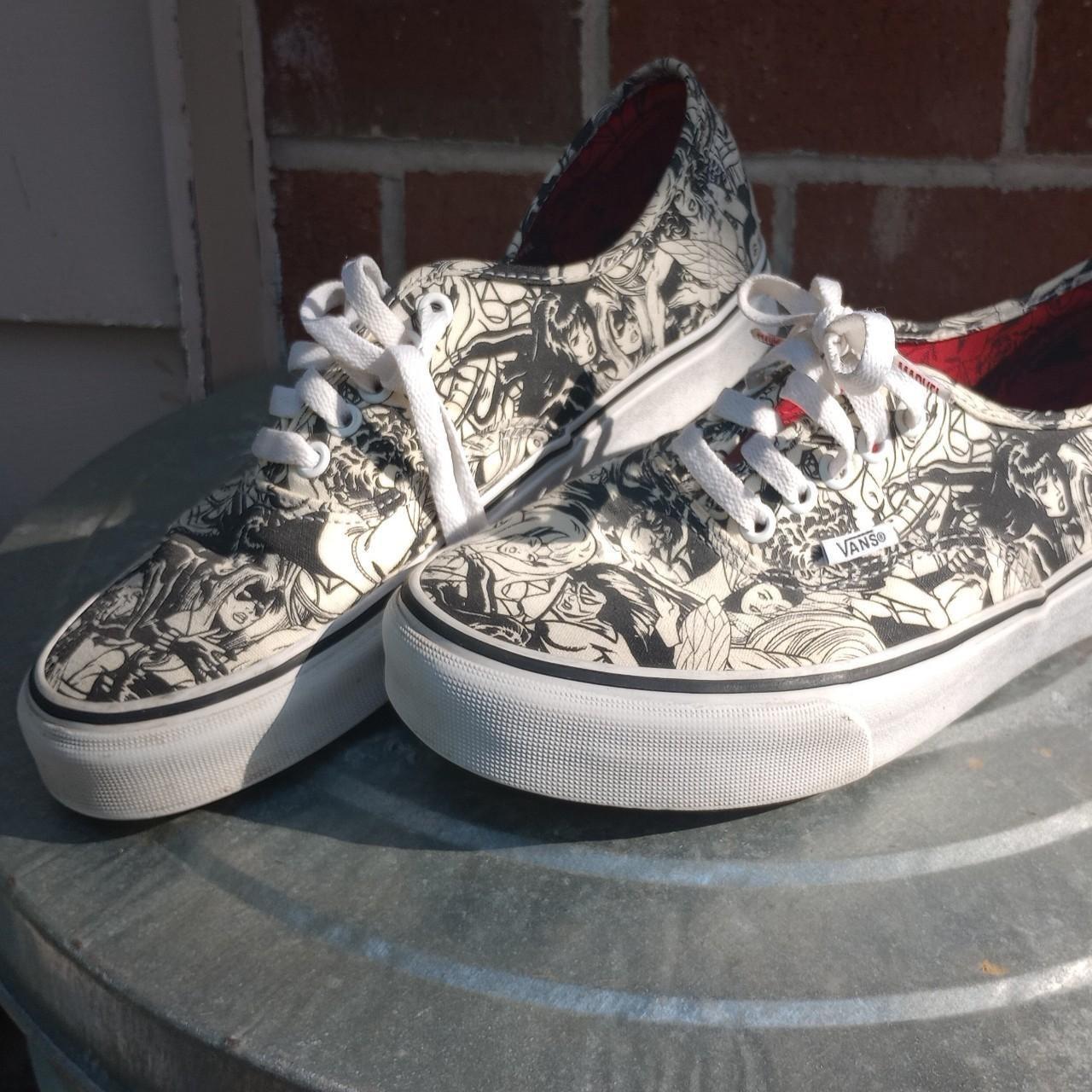 Vans x Marvel limited edition women of Marvel skater. Depop