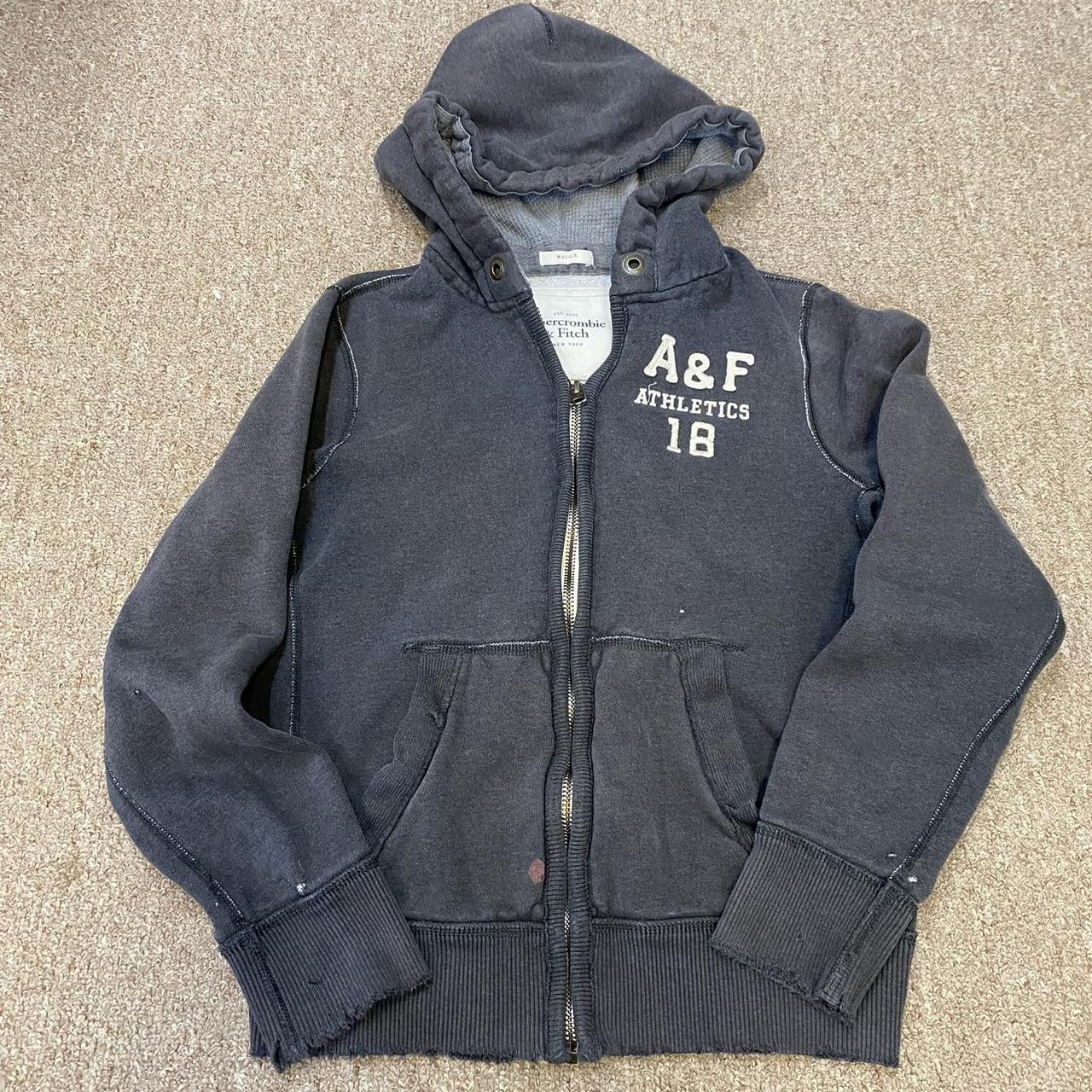 Men's Size S Vintage Abercrombie & Fitch zip-up | Depop Men's Size S Vintage Abercrombie & Fitch zip-up | Depop