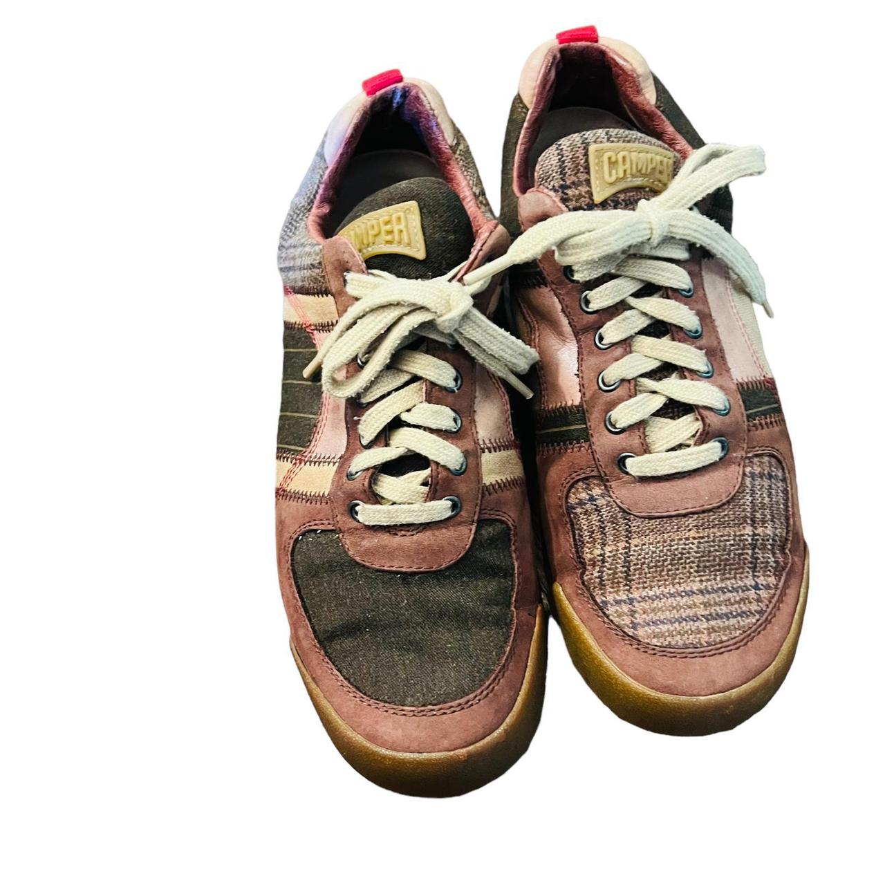 Camper Twins mismatched sneakers Size 38 (7.5) brown... Depop