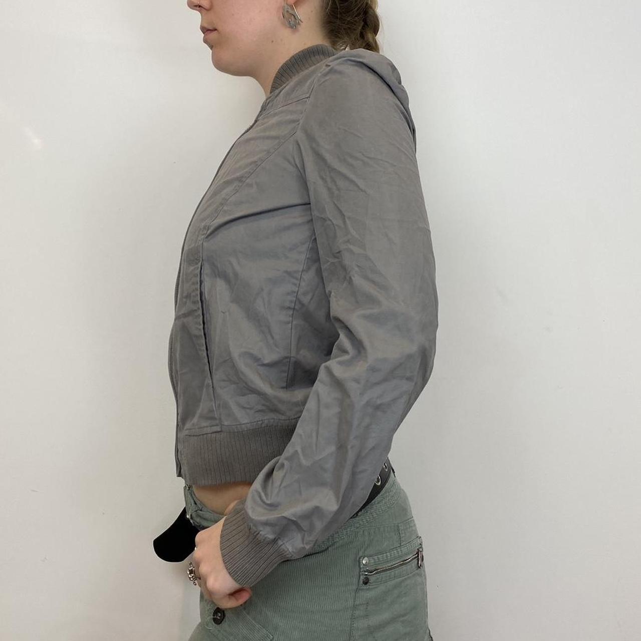 Y2k Diesel designer grey utility bomber jacket with... Depop