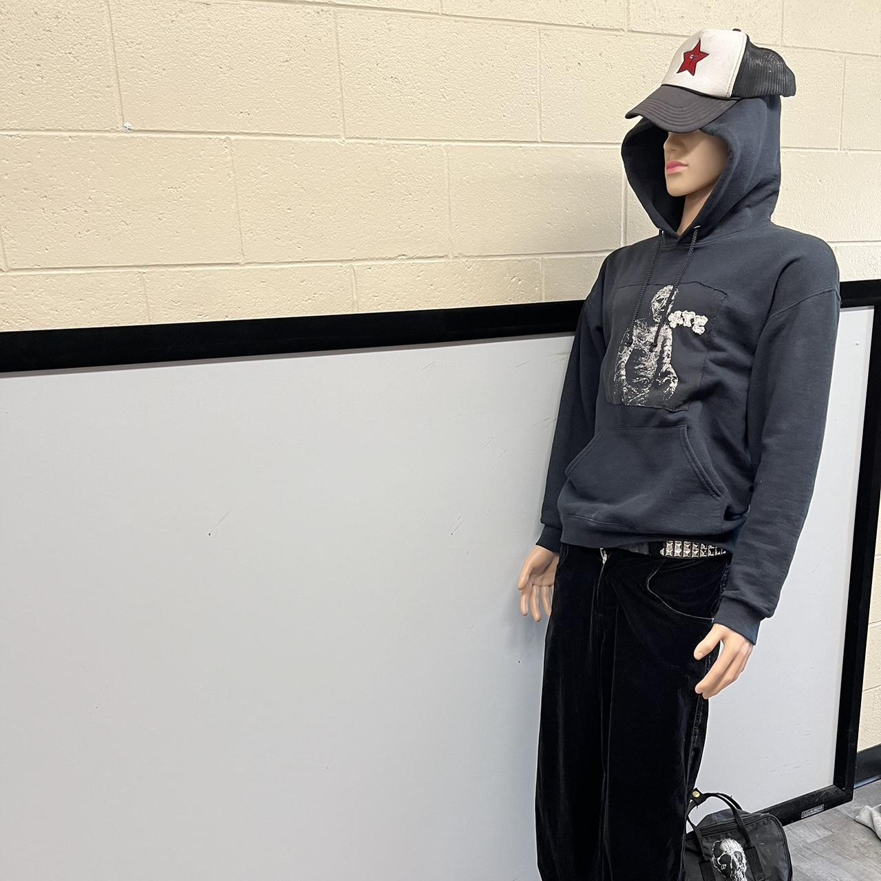 Large Customized Jerzees Nublend Black hoodie with | Depop