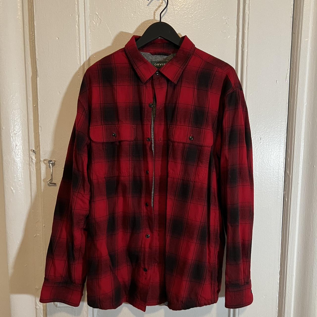 Orvis Men’s Oversized Flannel Shirt Large #Orvis... - Depop