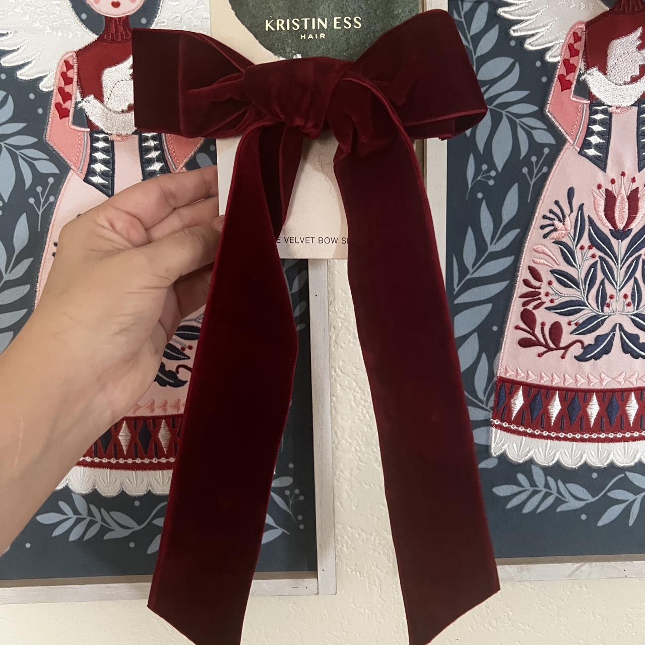 Kristin Ess the velvet bow slide Brand new I... Depop