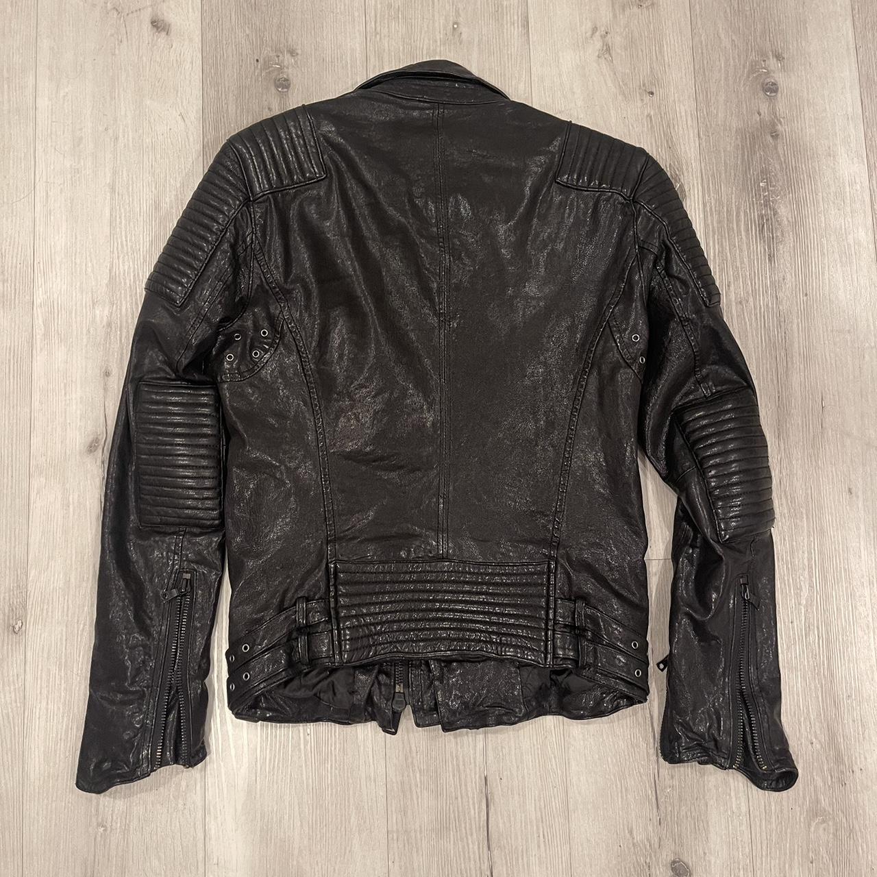 ジャケット・アウター johnny wolf goat leather changeable jkt johnny wolf goat leather changeable jkt 90s vintage short leather