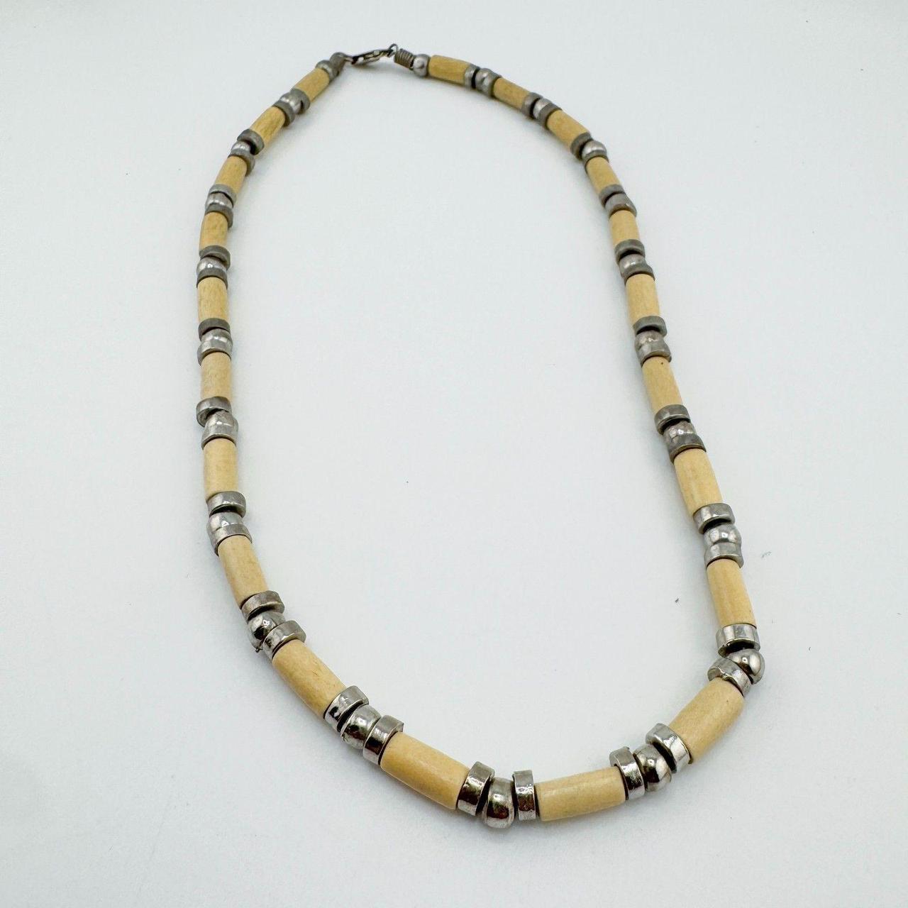 Source Unknown Women's Necklace - Tan/Silver – Vi… - image 7