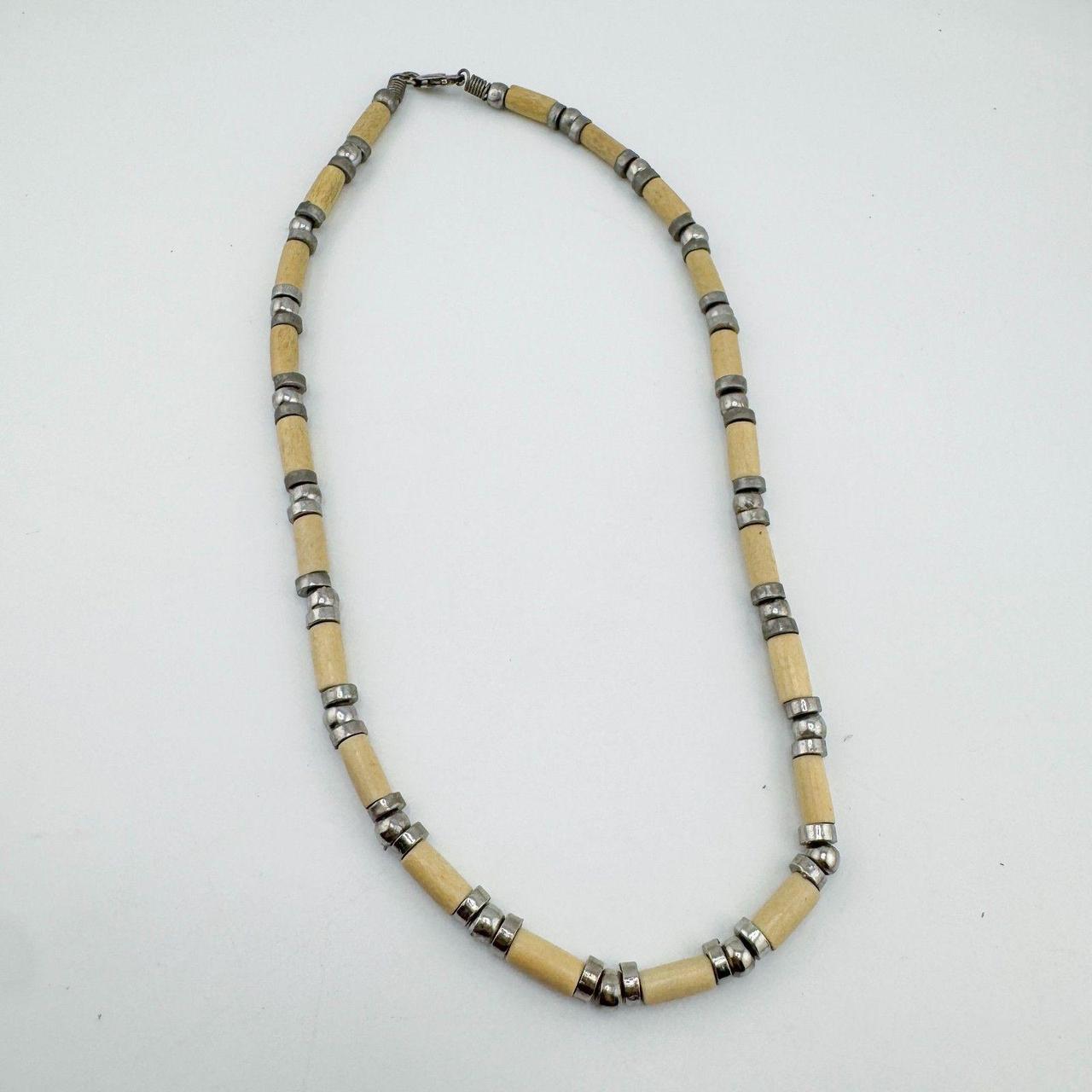 Source Unknown Women's Necklace - Tan/Silver – Vi… - image 5