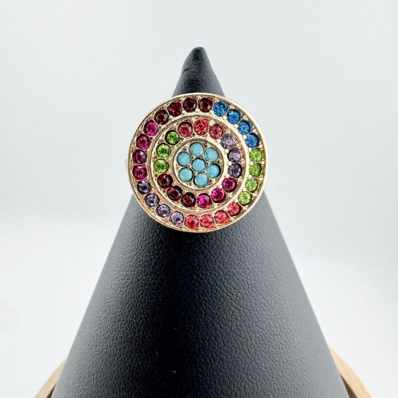 Source Unknown Women's Ring - Blue/Pink – Vintage… - image 1