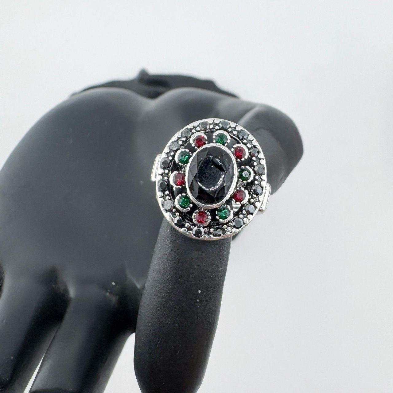 Source Unknown Women's Ring - Red/Green – Vintage… - image 3