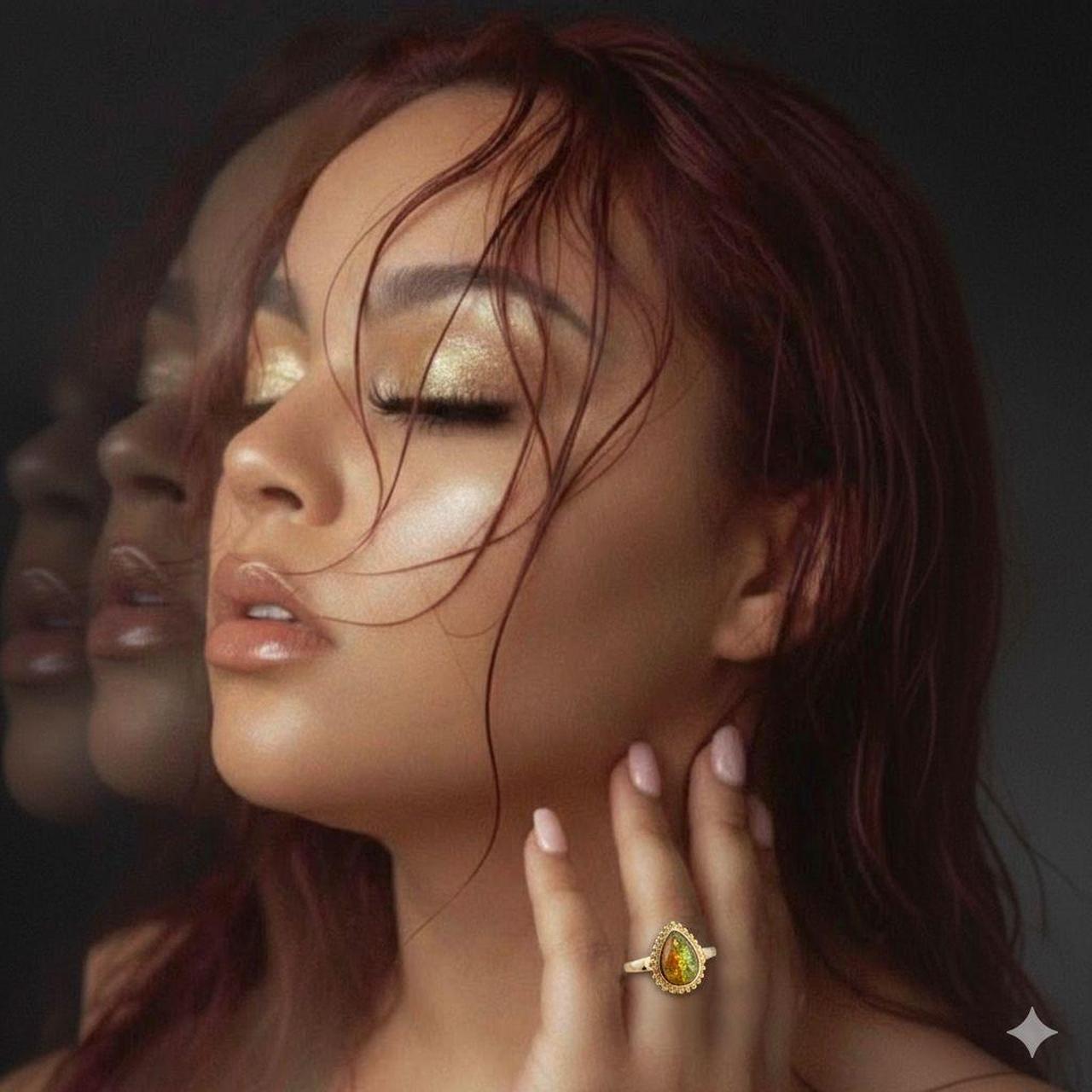 Source Unknown Women's Ring - Multi/Gold – Vintag… - image 2