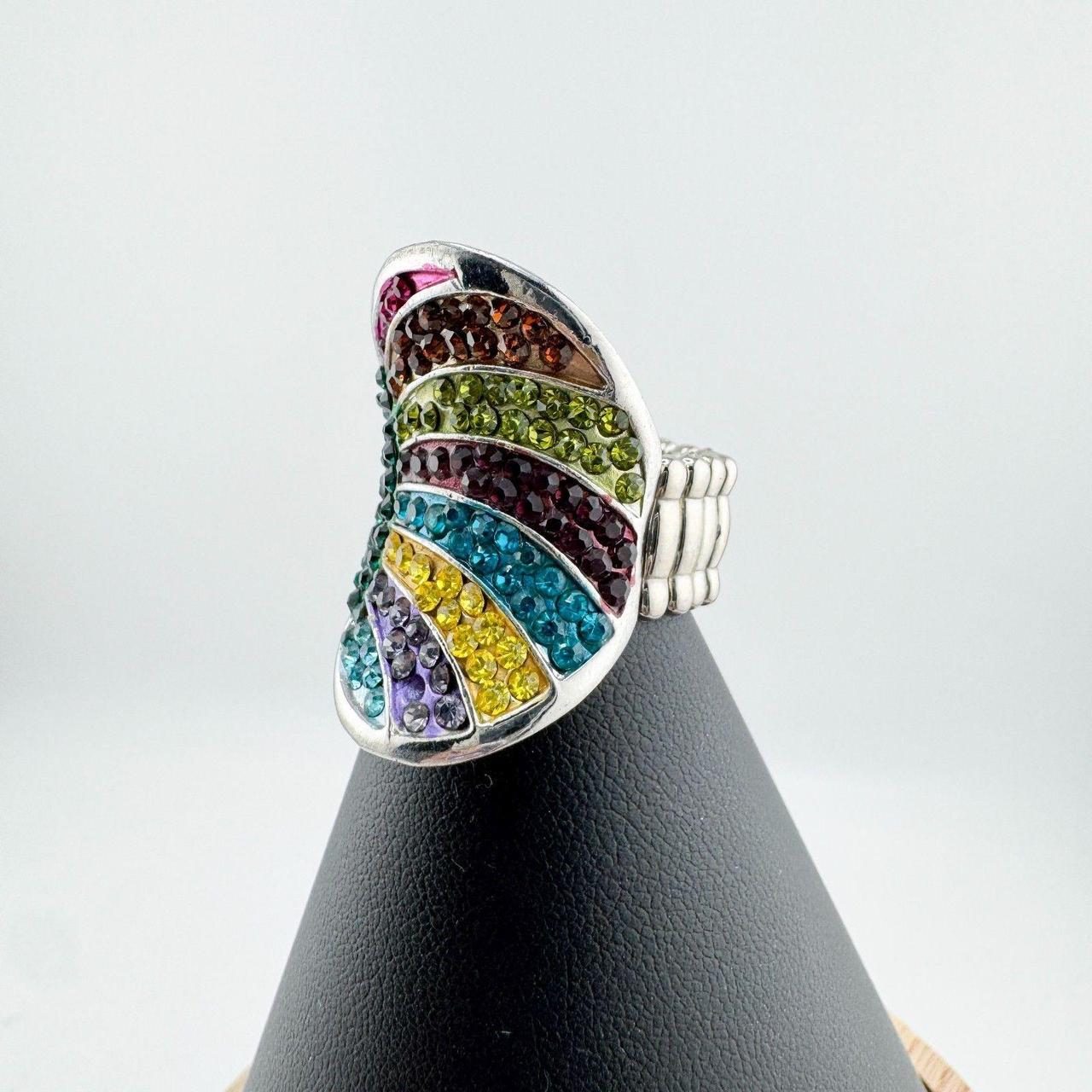 Source Unknown Women's Ring - Multi/Green – Vinta… - image 4