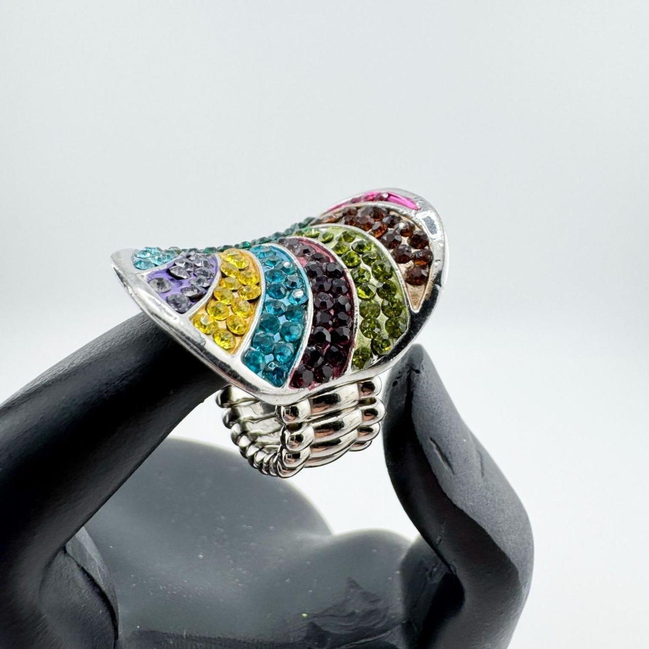 Source Unknown Women's Ring - Multi/Green – Vinta… - image 7
