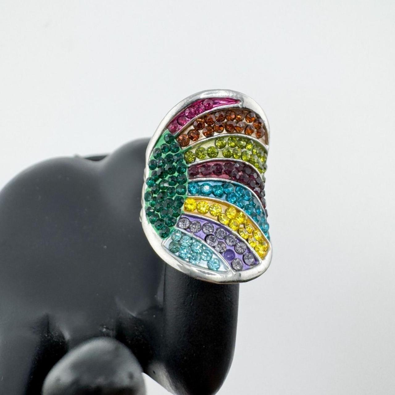 Source Unknown Women's Ring - Multi/Green – Vinta… - image 6