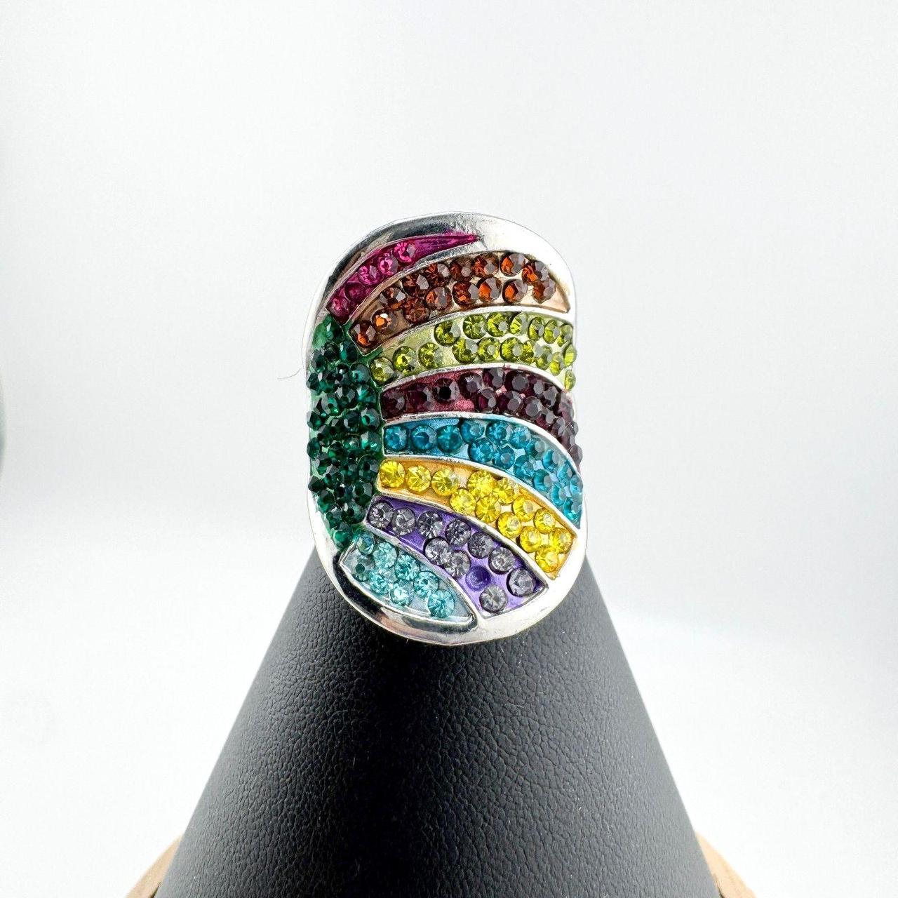 Source Unknown Women's Ring - Multi/Green – Vinta… - image 1