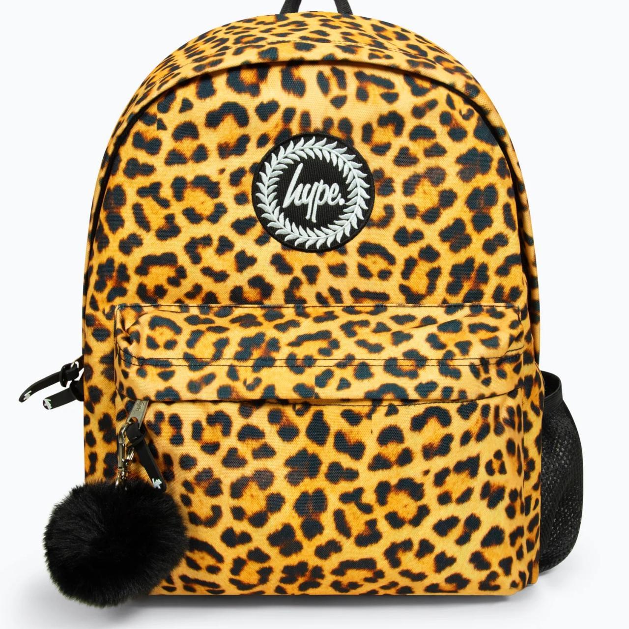 Hype leopard pom pom backpack sale