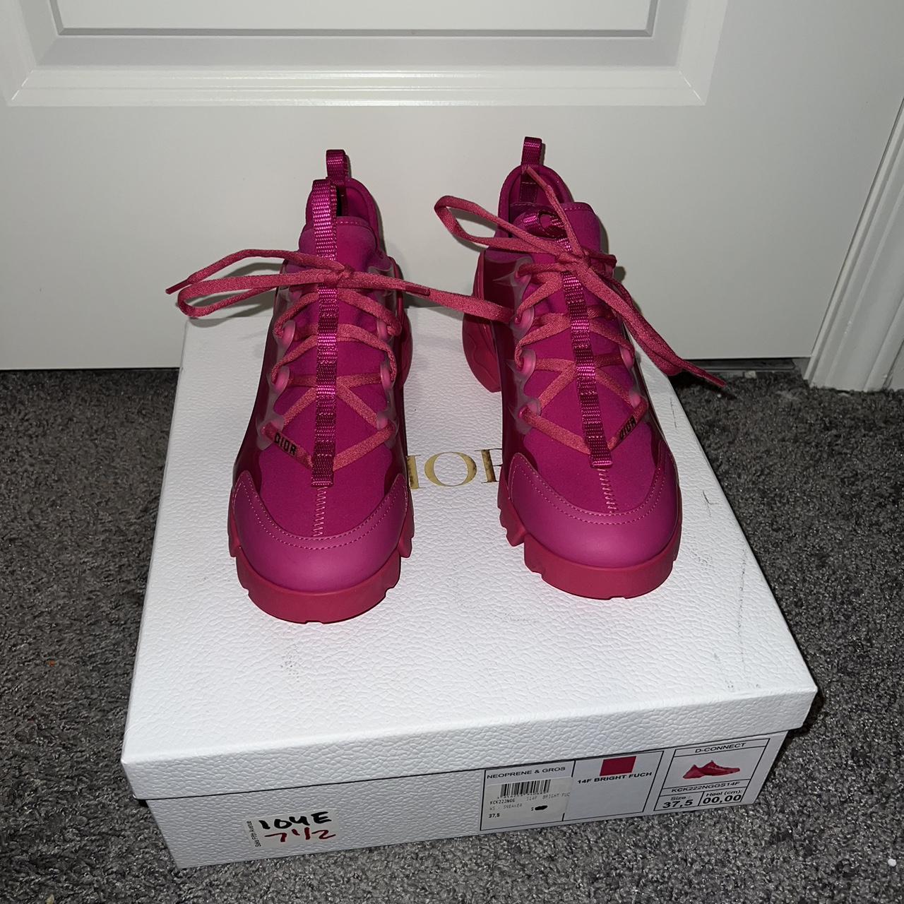 Dior｜ (483J696D0847 580) Dior D-Connect Sneakers. -Bright Fuchsia/Hot pink. | Depop
