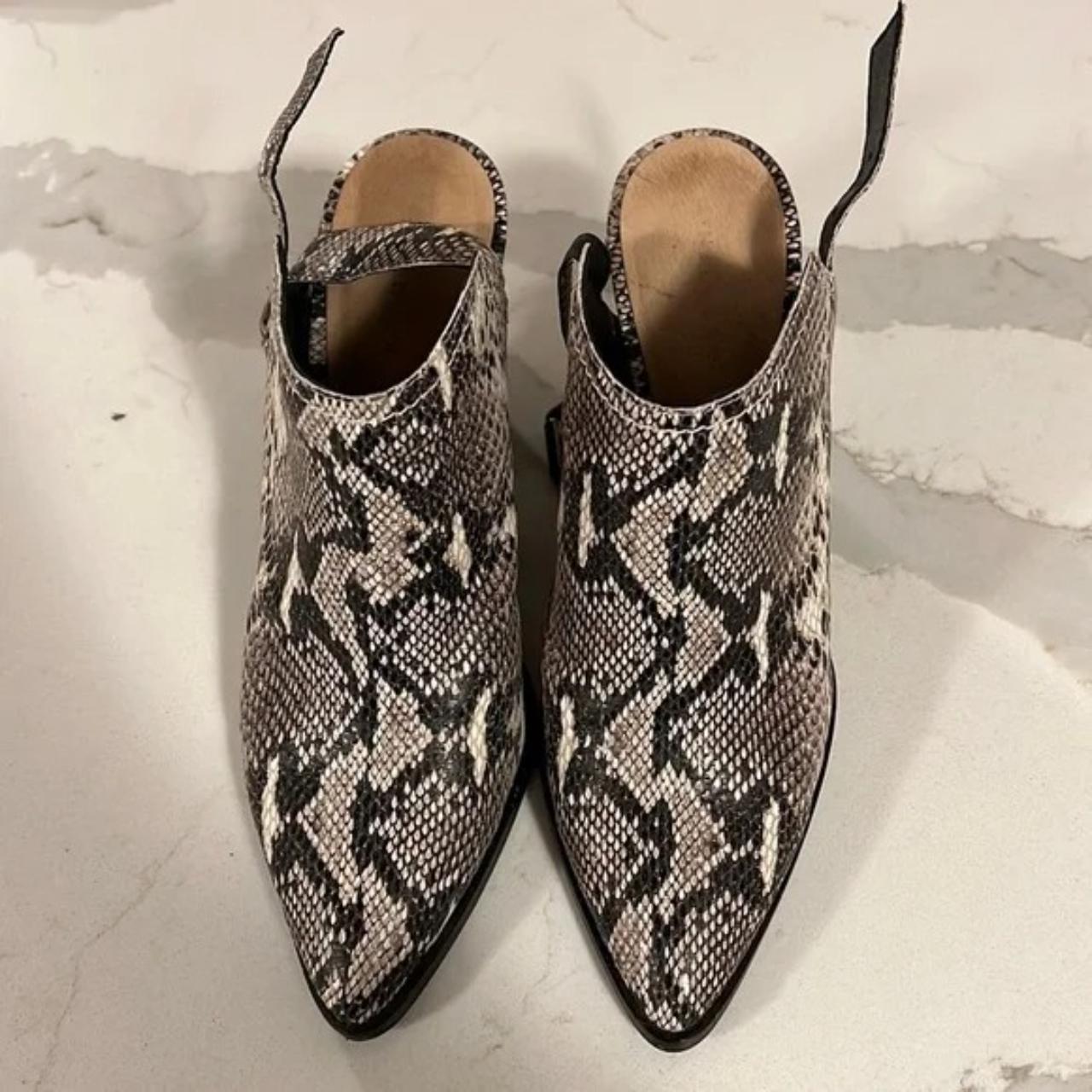 Halogen shops snakeskin booties