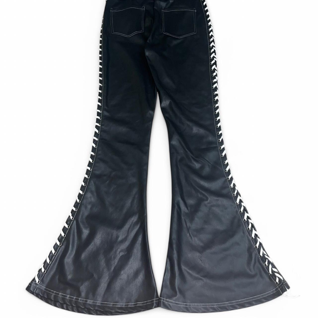 ぴ*ず様 00s tornado mart BUFFALO leather co Tornado Mart Early 00s Cropped Double-breasted Sheepskin Leather