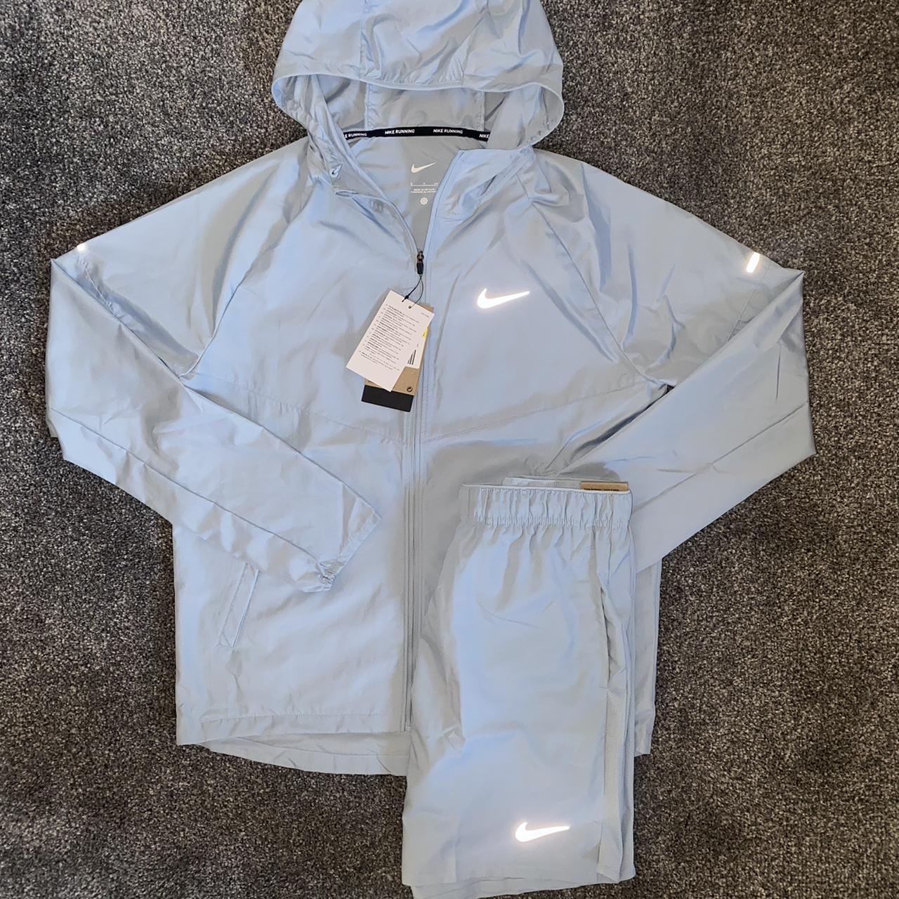 Nike Windrunner Jacket/Short Set Baby Blue 🐬. This... - Depop