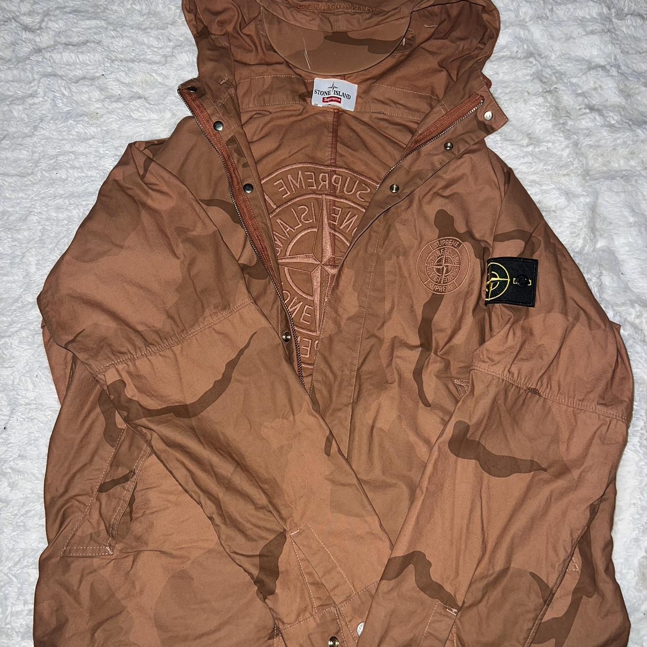 Supreme ss19 x Stone island riot mask Camo jacket | Depop