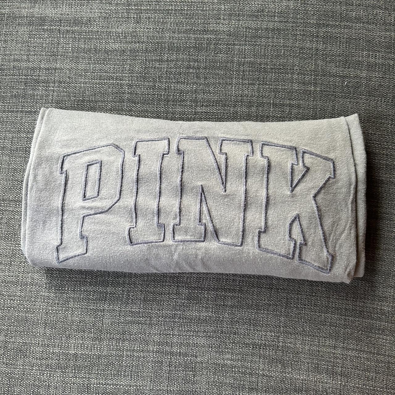 Stone gray Victoria's Secret PINK embroidered logo - Depop