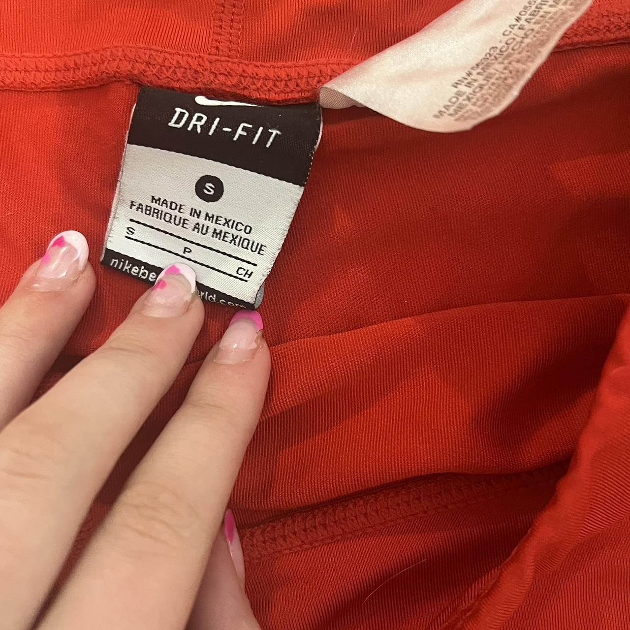womens nike red shorts