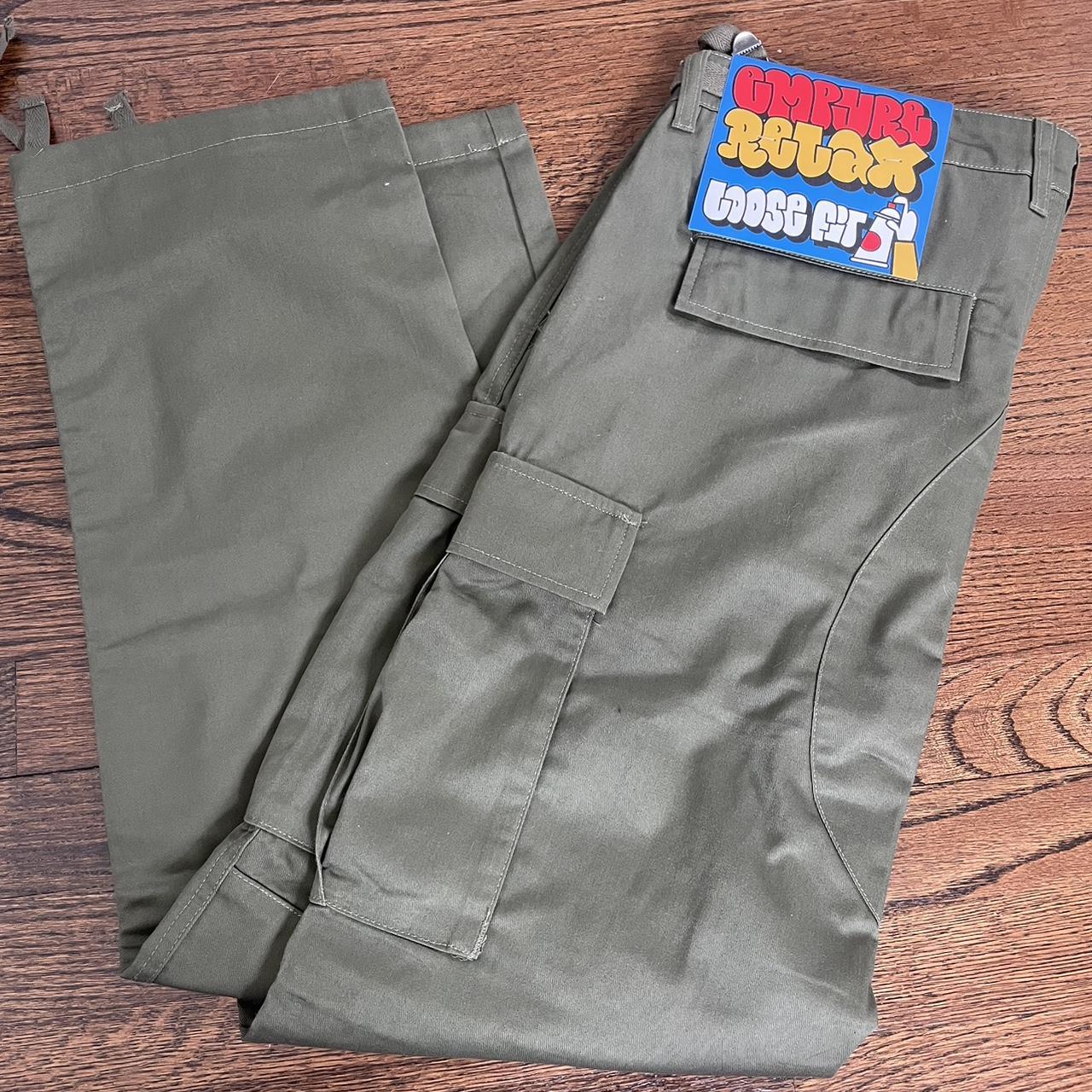 Empyre Olive Zip Off Cargo Skate Pants Size 34 Brand... - Depop