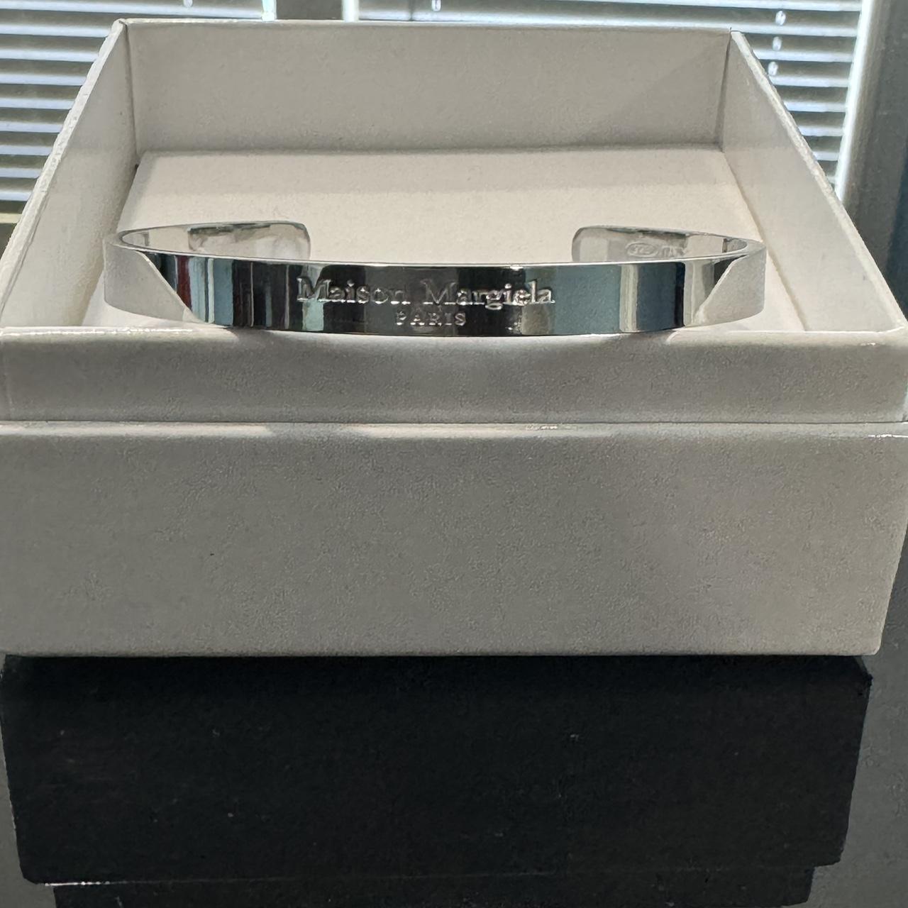 Maison Margiela Sterling Silver Bracelet Cuff -Fits | Depop