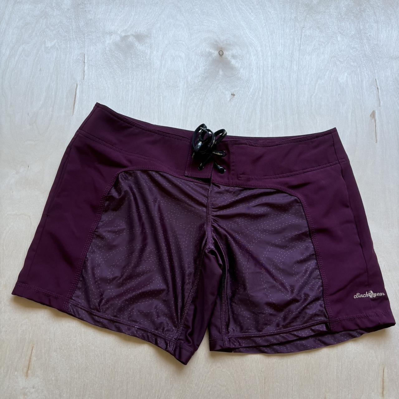 Clinch Gear maroon shorts size 8 clinchgear shorts. Depop