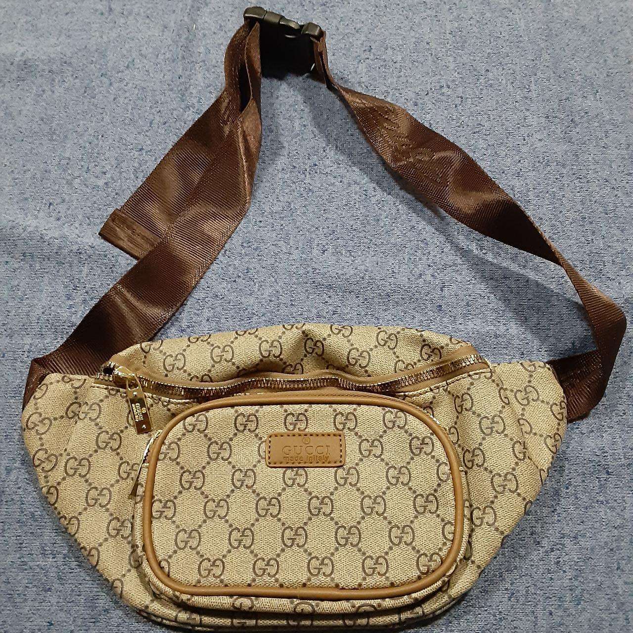 Porta agenda Gucci originale pelle marrone logo - Depop