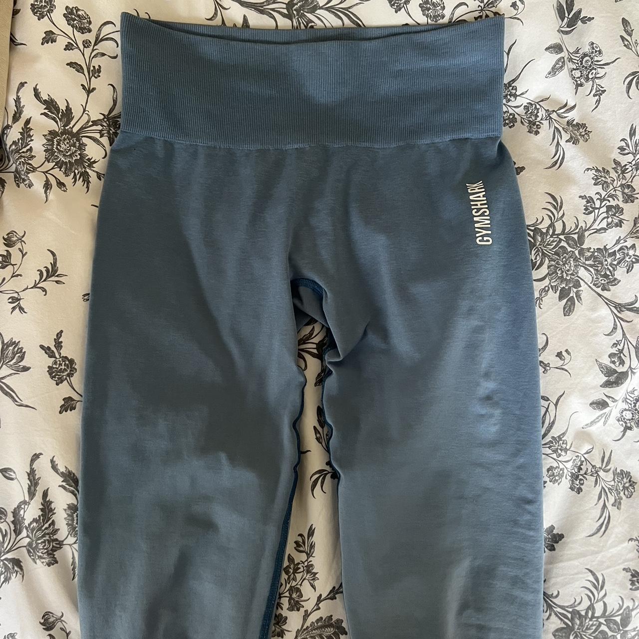 light blue gymshark leggings 🦋 size small seen on a... - Depop