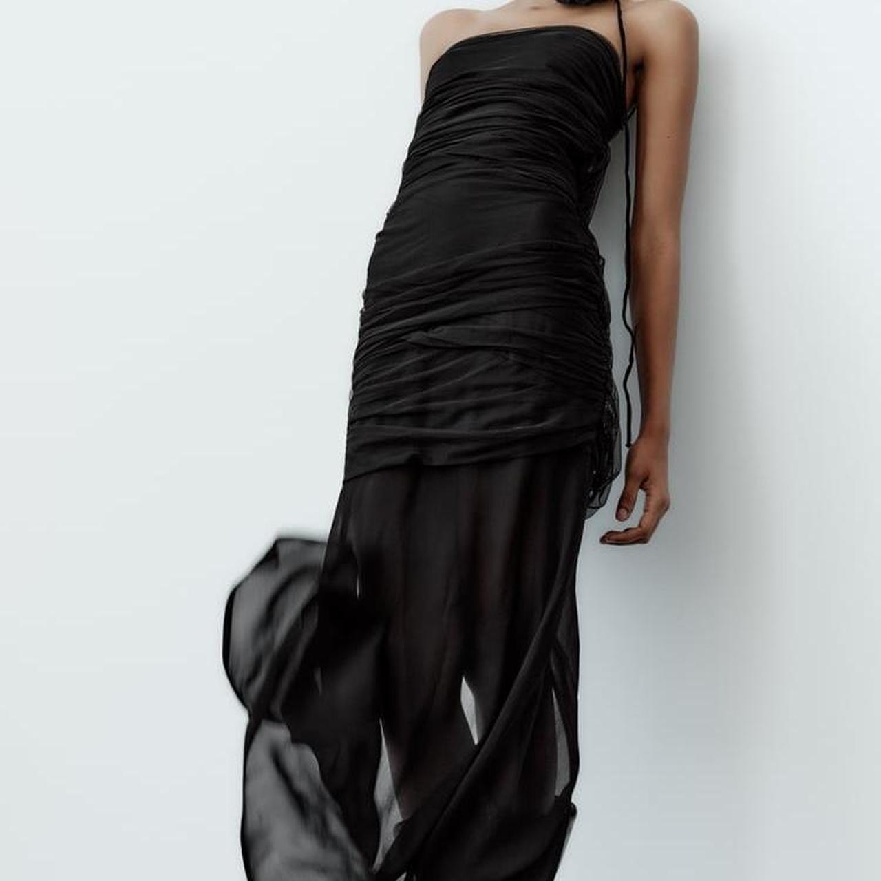 Midi Dress Zara Maxi Jurken Nieuw Zara Floral Tulle Jurk Maat S