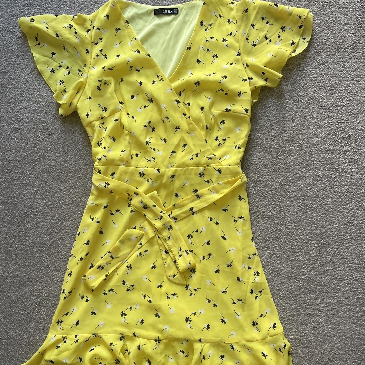 Quiz yellow dress hotsell