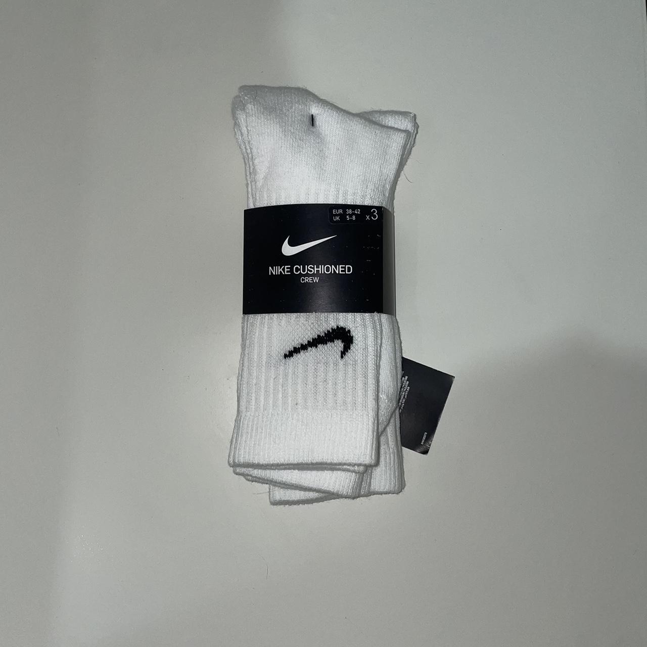 White Nike Socks Size UK 5-8 🗯️ Brand New With... - Depop