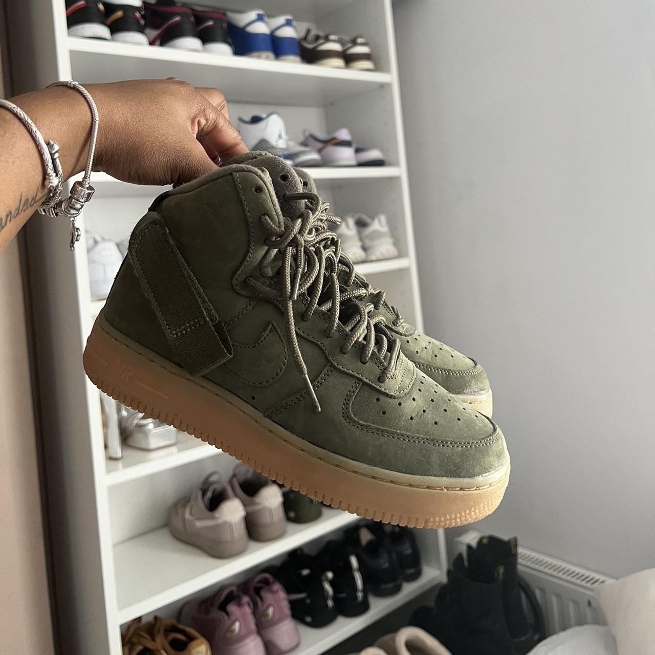 Air Force One 07 LV8 Suede 'Outdoor Green' size 9.5. - Depop