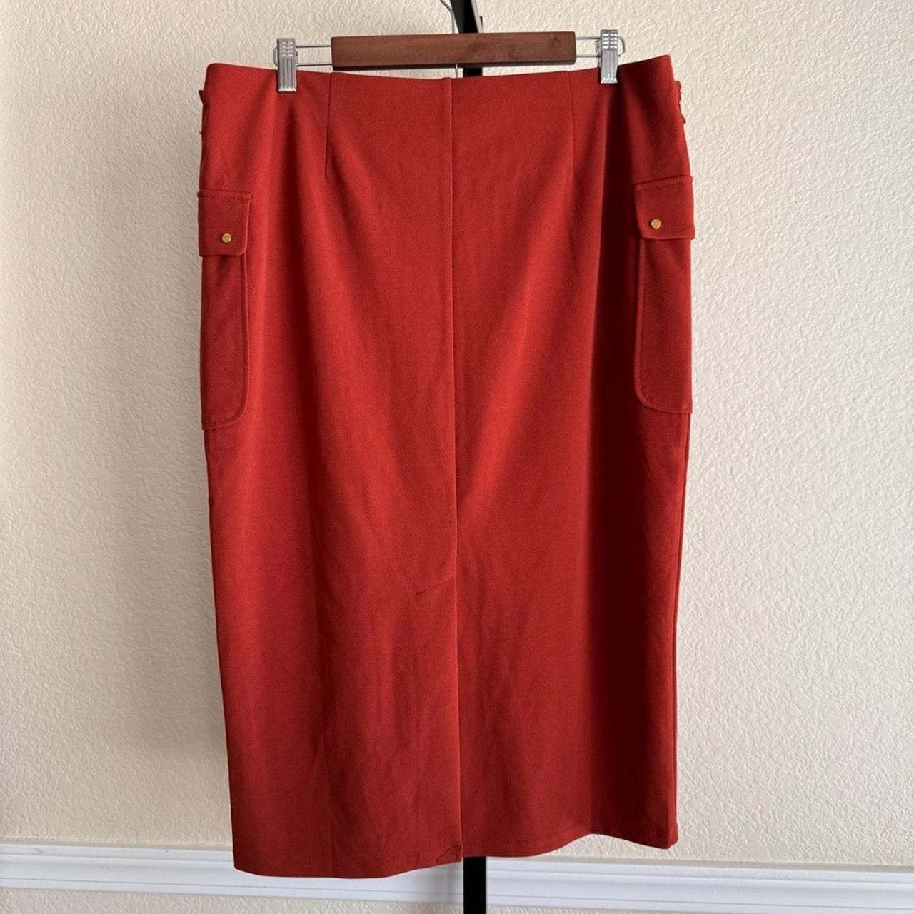 Source Unknown Women's Skirt - Red - L – Rust Red… - image 2