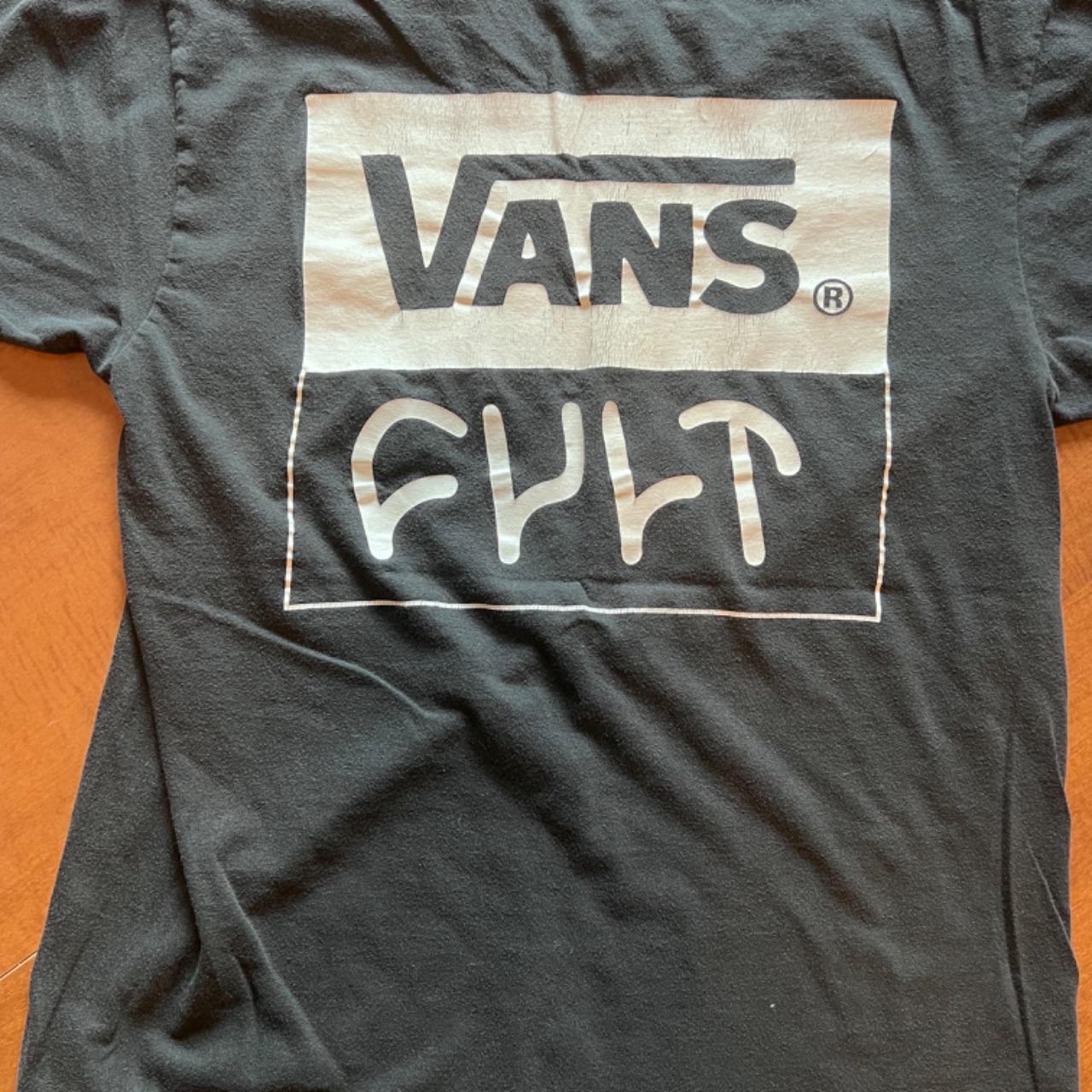 Vans x Cult t-shirt. Size M. Faded black from | Depop Vans x Cult t-shirt. Size M. Faded black from | Depop