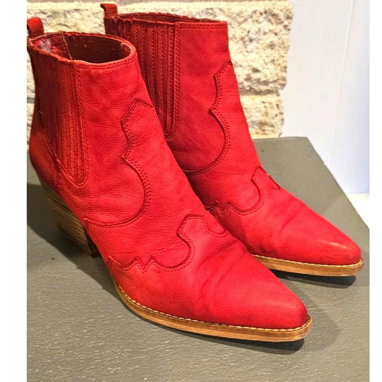 sam edelman winona bootie red