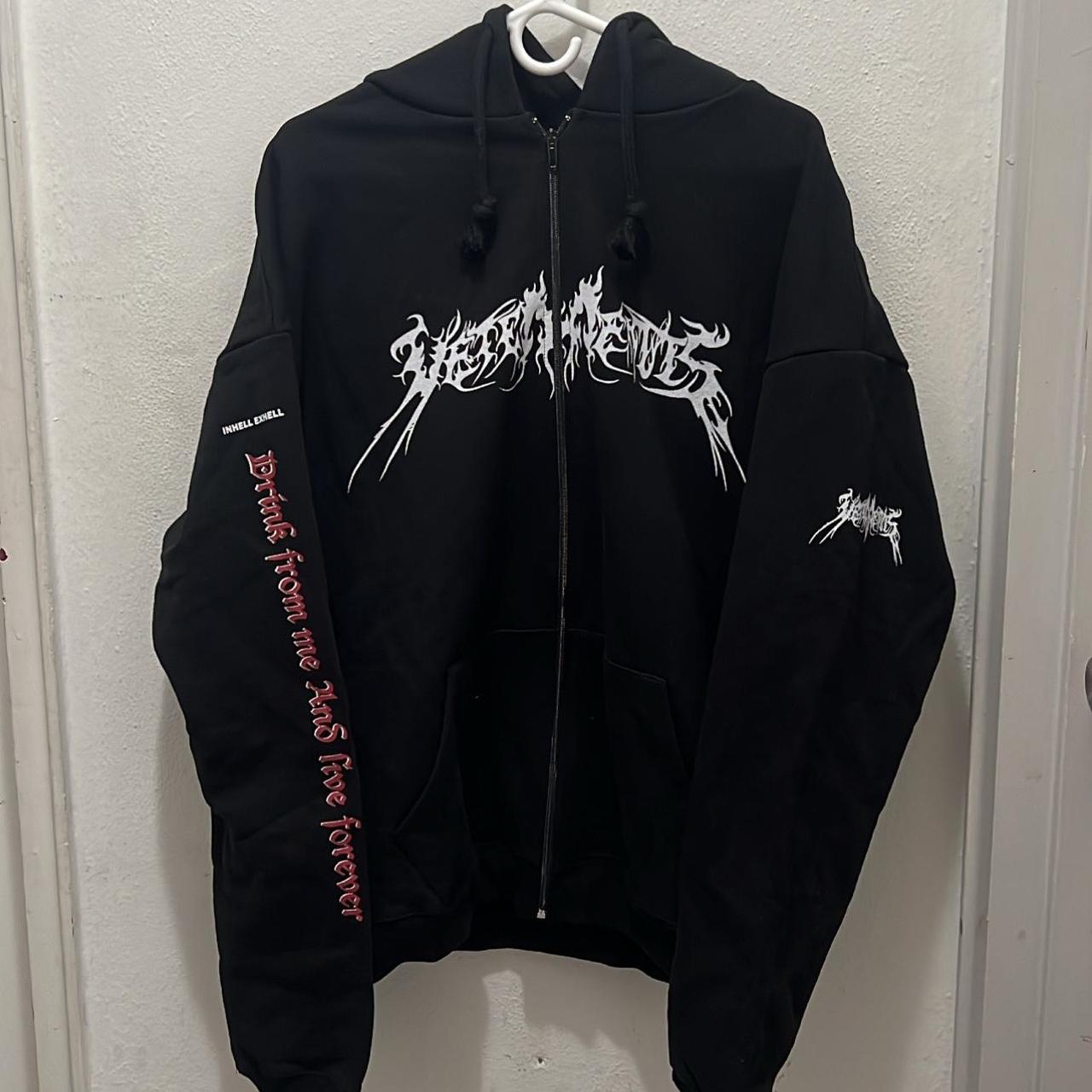 vetements total f*cking darkness zip up hoodie... - Depop